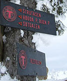 Указатель лыжных маршрутов в Норвегии